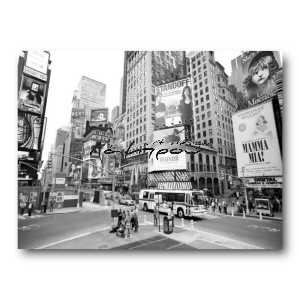 M846 - Πίνακας Times Square ασπρόμαυρο