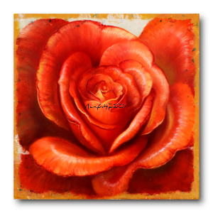M891 - Πίνακας πορτοκαλί τριαντάφυλλο