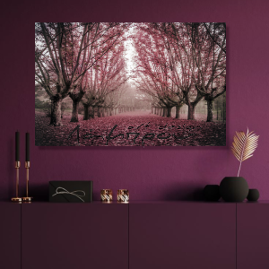 BDL103 - Πίνακας δάσος ροζ δρόμος (ΑΚΟΛΟΥΘΕΙ ΒΙΝΤΕΟ)