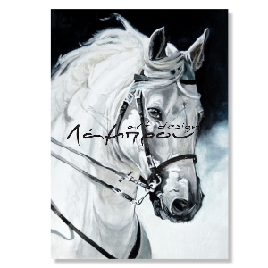 BDL119 - Πίνακας λευκό άλογο