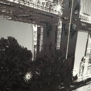 M836 - Πίνακας η γέφυρα του Μπρούκλιν ασπρόμαυρο (ΑΚΟΛΟΥΘΕΙ ΒΙΝΤΕΟ)