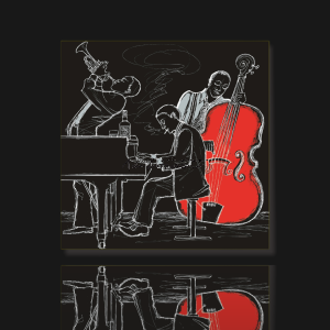 DL003 - Πίνακας μουσικοί της τζαζ