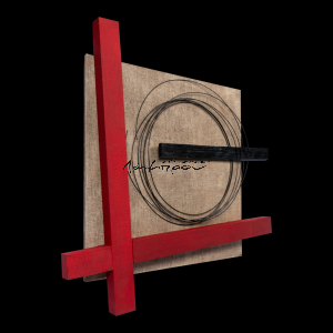 TC112 - Πίνακας 3D με κόκκινη λεπτομέρεια (ΑΚΟΛΟΥΘΕΙ ΒΙΝΤΕΟ)