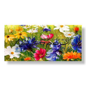 HK0524 - Πίνακας χρωματιστά λουλούδια