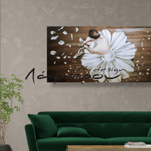 HK0007 - Πίνακας μπαλαρίνα λουλούδι (ΑΚΟΛΟΥΘΕΙ ΒΙΝΤΕΟ)