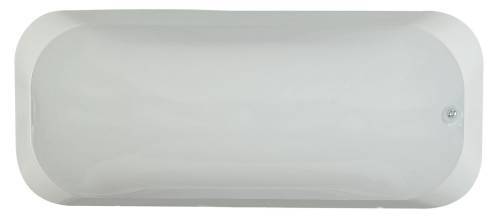 Απλίκα polycarbonate οβάλ λευκή Ε27 Φ 26