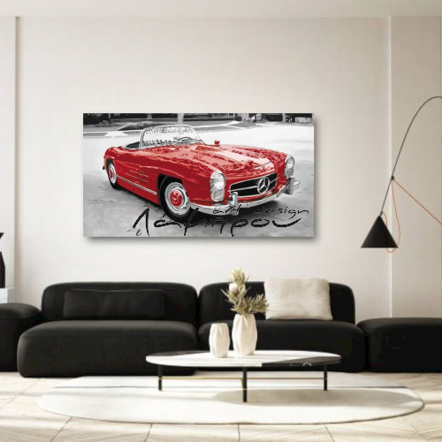 M346 - Πίνακας κόκκινο Mercedes