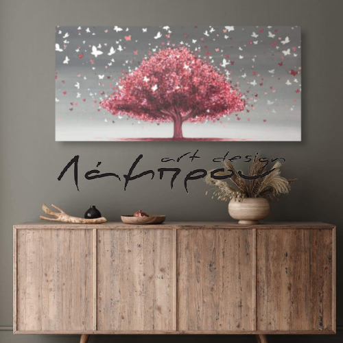 HK0594 - Πίνακας δέντρο με πεταλούδες