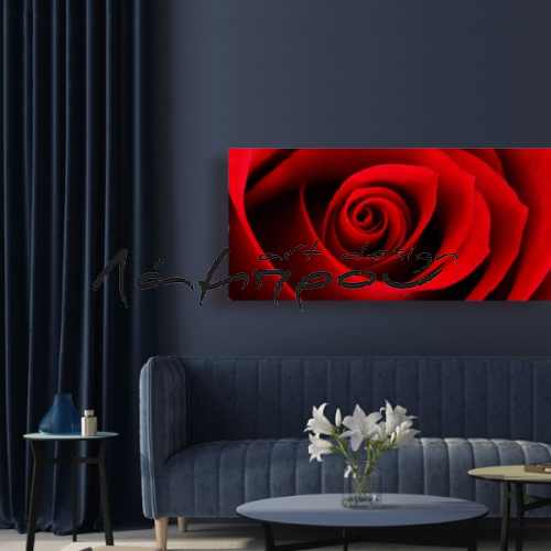 HK0116 - Πίνακας κόκκινο τριαντάφυλλο