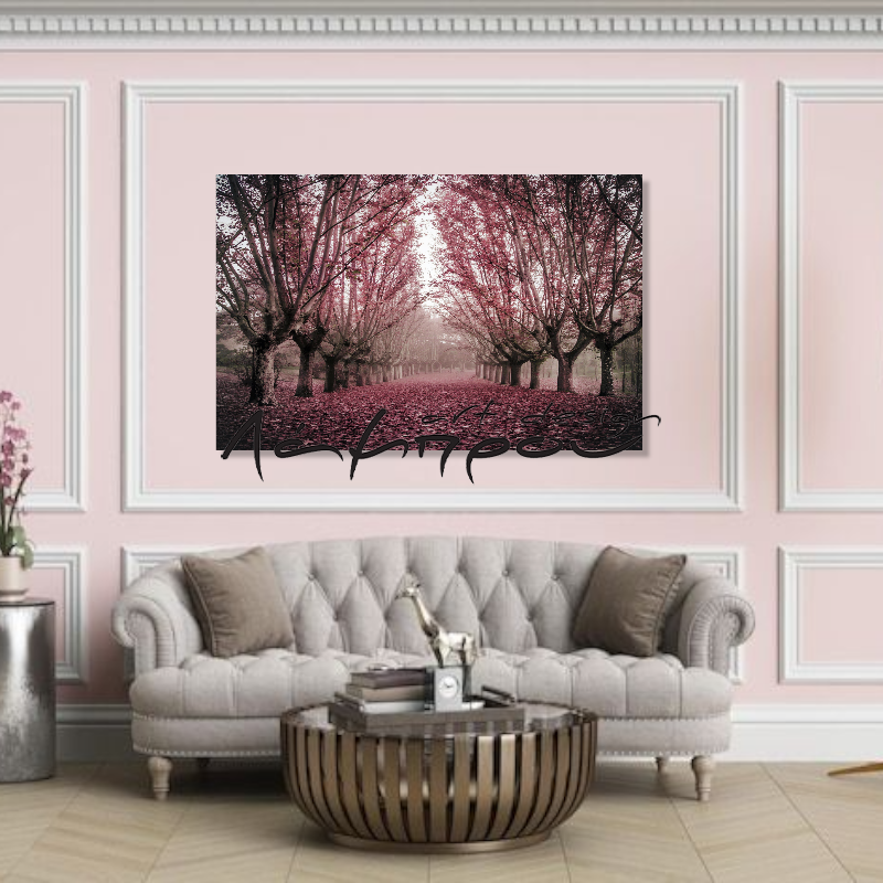 BDL103 - Πίνακας δάσος ροζ δρόμος (ΑΚΟΛΟΥΘΕΙ ΒΙΝΤΕΟ)