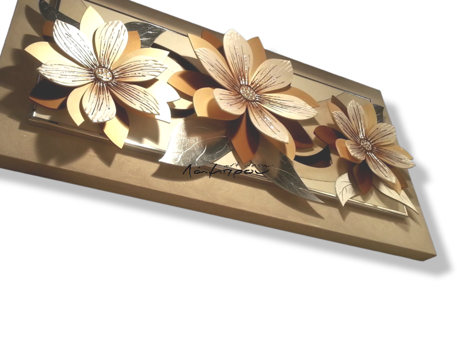 61PD01 - Πίνακας 3D λουλούδια