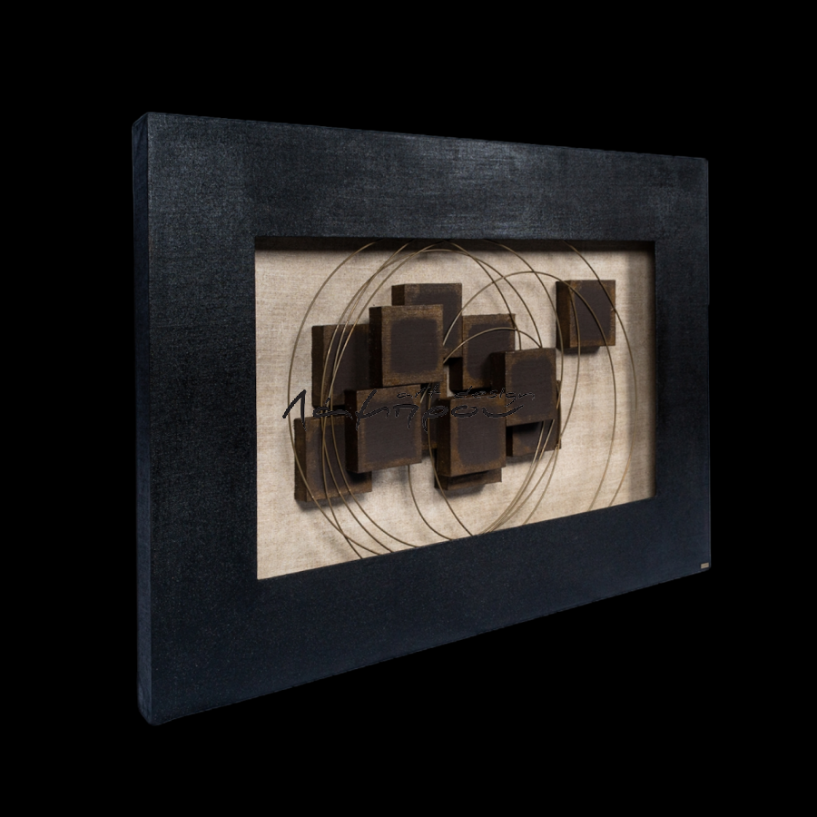 TC105 - Πίνακας 3D με καφέ κύβους (ΑΚΟΛΟΥΘΕΙ ΒΙΝΤΕΟ)
