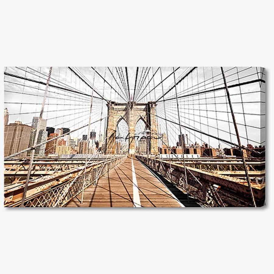 M772 - Πίνακας γέφυρα του Μπρούκλιν της Νέας Υόρκης