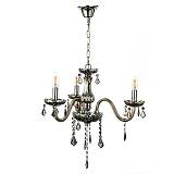 Κρεμαστό φωτιστικό από φιμέ γυαλί και κρύσταλλα 3XE14 D:55cm (5314-3-FIME)