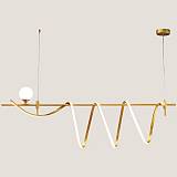 ΦΩΤΙΣΤΙΚΟ ΚΡΕΜΑΣΤΟ ΓΡΑΜΜΙΚΟ LED DIMMING 55W+1xG9 3000Κ  ΧΡΥΣΟ