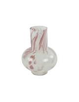 Βάζο γυαλ.Bilbao ροζ 17,5Χ23