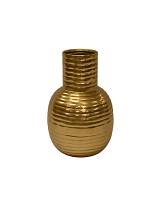 Βάζο μεταλ.μπουλ χρυσό 15Χ22