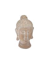 Βούδας κεφάλι κεραμ.λευκό χρ. 19εκ.