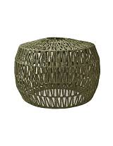 Φωτιστικό καπέλο οροφής μπουλ τεχνητή raffia λαδί  χρ. 55Χ40