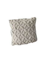 Μαξιλάρι βαμβ.εκρού μακραμέ 45Χ45