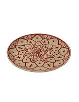 Πιάτο διακοσμ.κεραμ.χειροποίητο 30εκ. Red maroco