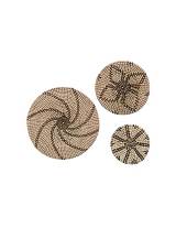 Πιατέλες ψάθινες τοίχου σ/3 (Φ20+30+45)