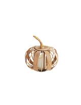 Φανάρι με κερί LED paulownia σχ.κολοκύθα Φ27Η27CM