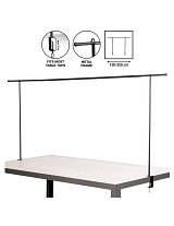 Μπάρα διακοσμ.μεταλ.για τραπέζι 130-250εκ. Χ95