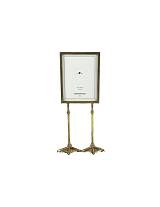 Κορνίζα χρυσό χρ. με πόδια 16Χ9Χ42