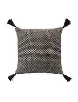 Μαξιλάρι υφαντό βαμβακερό γκρι 40Χ40cm