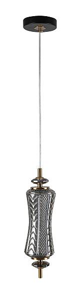 PDC 1287 CR 1/Φ ΜΑΚΡΟΣΤΕΝΟ ΓΥΑΛΙΝΟ ΧΡΩΜΙΟ LED-7W ΔΙΑΚΟΣΜΗΤΙΚΟ ΚΡΥΣΤΑΛΛΟ