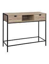 Κονσόλα ALIAJ φυσικό χρώμα/μεταλλικά πόδια 100x35x80cm