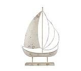 ΜΕΤΑΛΛΙΚΟ ΚΑΡΑΒΙ ΣΕ ΒΑΣΗ ΑΝΤΙΚΕ ΜΠΕΖ ΜΕ ΧΡΥΣΟ 39,5Χ8Χ61,5ΕΚ