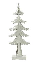 ΧΡΙΣΤΟΥΓΕΝΝΙΑΤΙΚΟ ΠΟΛΥΕΣΤΕΡΙΚΟ ΔΕΝΤΡΟ ΠΛΑΚΕ ΑΣΗΜΙ ΜΕ ΛΕΥΚΗ ΒΑΣΗ 15Χ5Χ40,5ΕΚ