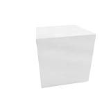 LITHOS SQUARE SIDE TABLE ΛΕΥΚΟ 55.5x55.5x57