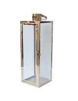 Φανάρι χρυσό αν.ατσάλι 22X22X65.5cm