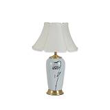 TLC 6356 ΕΠΙΤΡΑΠΕΖΙΑ ΛΑΜΠΑ ΚΕΡΑΜΙΚΗ ΛΟΥΛΟΥΔΙ ΜΕ ΑΜΠΑΖΟΥΡ ΚΛΑΣΣΙΚΟ ΕΚΡΟΥ 1XE27