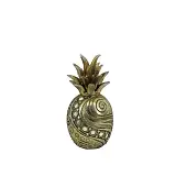 ΔΙΑΚΟΣΜΗΤΙΚΟ ΑΝΑΝΑΣ ΧΡΥΣΟ ΜΕ ΑΝΑΓΛΥΦΑ ΣΧΕΔΙΑ & ΓΥΑΛΑΚΙΑ - 8.5x8.5x16cm 48/KIB