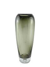 ΧΕΙΡΟΠΟΙΗΤΟ ΒΑΖΟ ΦΥΣΙΤΟ ΑΠΌ ΓΥΑΛΙ ΓΚΡΙ 14Χ14Χ33ΕΚ