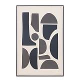 POSITIVE VIBES ΠΙΝΑΚΑΣ ΔΙΑΚΟΣΜΗΣΗΣ 60x90x4cm ΛΙΝΟ ΛΕΥΚΟ ΜΑΥΡΟ ΞΥΛΟ ΜΑΥΡΟ