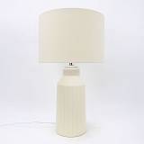 ONIA ΦΩΤΙΣΤΙΚΟ ΕΠΙΤΡΑΠΕΖΙΟ 30x30x53cm ΚΕΡΑΜΙΚΟ ΜΠΕΖ ΛΙΝΟ ΜΠΕΖ