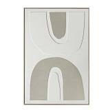 RHYTHM C ΠΙΝΑΚΑΣ ΔΙΑΚΟΣΜΗΤΙΚΟΣ ΜΕ ΚΟΡΝΙΖΑ 82.6x4.3x122.6cm ΚΑΜΒΑΣ ΜΠΕΖ ΛΕΥΚΟ PS