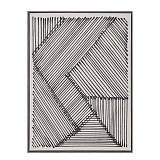 STAY TRUE ΠΙΝΑΚΑΣ ΔΙΑΚΟΣΜΗΣΗΣ 60x80x4cm ΔΕΡΜΑ ΛΕΥΚΟ ΜΑΥΡΟ ΞΥΛΟ ΜΑΥΡΟ