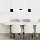 ΦΩΤΙΣΤΙΚΟ ΚΡΕΜΑΣΤΟ 3ΦΩΤΟ LED 24W  ΜΑΥΡΟ