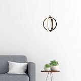 Κρεμαστό φωτιστικό LED 16W 3000K σε μαύρη απόχρωση D:20cm (6057-BL)