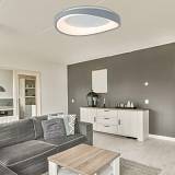 Πλαφονιέρα οροφής LED 72W 3CCT από λευκό ακρυλικό D:45cm (42033-White)