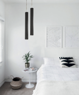 Κρεμαστό φωτιστικό από λευκό μέταλλο 1XGU10 D:50cm (4505-WH-ΚΡΕΜΑΣΤΟ)