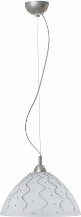 Φωτιστικό μονόφωτο γυαλί ασημί Ε27 Φ36