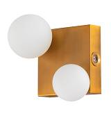 WLC 2487-2 ΑΠΛΙΚΑ ΤΕΤΡΑΓΩΝΗ ΟΞΥΝΤΕ ΜΕ ΔΥΟ ΓΛΟΜΠΟΥΣ ΟΠΑΛΙΝΑ 2xG9 + LED ΣΠΟΤ