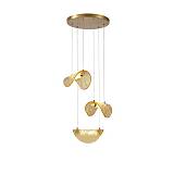 ΦΩΤΙΣΤΙΚΟ ΚΡΕΜΑΣΤΟ ΑΛΟΥΜΙΝΙΟ 6W 468Lm 3000K 425Χ1500mm ΜΠΡΟΝΖΕ-ΧΡΥΣΟ ARTE ILLUMINA WAVES